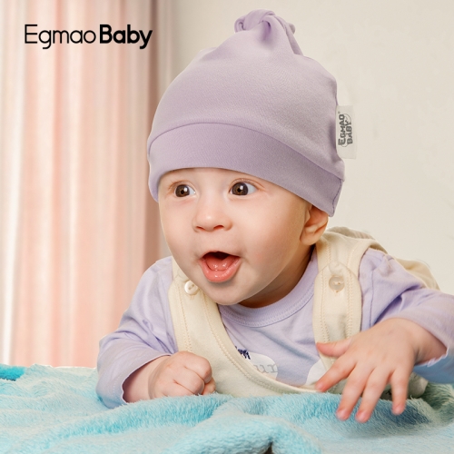 Neugeborene Babyhüte aus 100% Bio-Baumwolle - weiche geknotete Kappe für Kleinkinder von 0 bis 6 Monaten